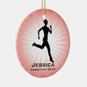 Personalisiert Jogger Runner Ornament (Rechts)