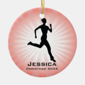 Personalisiert Jogger Runner Ornament (Vorne)