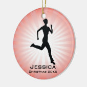Personalisiert Jogger Runner Ornament (Links)
