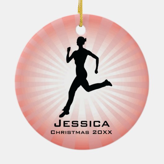 Personalisiert Jogger Runner Ornament (Hinten)