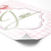 Personalisiert Josie Baby Girl Kinderzimmer Bow&Gi Fotodruck (Ecke)