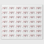 Personalisiert Joy Elegante Weihnachten Geschenkpapier (Flach)