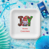 Personalisiert Joy Gnomes Frohe Weihnachten Pappteller (Party)