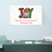 Personalisiert Joy Gnomes Frohe Weihnachts-Party Banner (Messeveranstaltung)