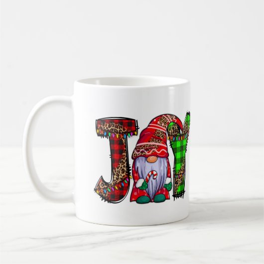 Personalisiert Joy Gnomes Frohe Weihnachtsgeschenk Kaffeetasse (Links)