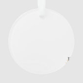 PERSONALISIERT JOY MERRY CHRISTMAS FOTO ORNAMENT (Rückseite)