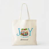 Personalisiert | JOY TO THE WORLD Flag Tragetasche (Vorne)