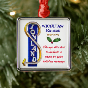 PERSONALISIERT Joyland Vergnügungspark Wichita KS Ornament Aus Metall