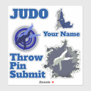 Personalisiert Judo Aufkleber