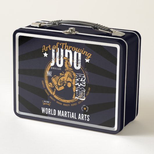 Personalisiert Judo Lunchbox (Vorderseite)