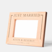 Personalisiert Just Married Geätzte Rahmen (Links)