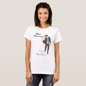 Personalisiert Just Married T - Shirt (Vorne ganz)