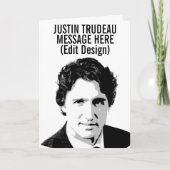 PERSONALISIERT JUSTIN TRUDEAU KARTE (Vorderseite)