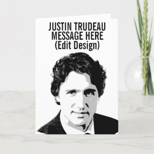PERSONALISIERT JUSTIN TRUDEAU KARTE