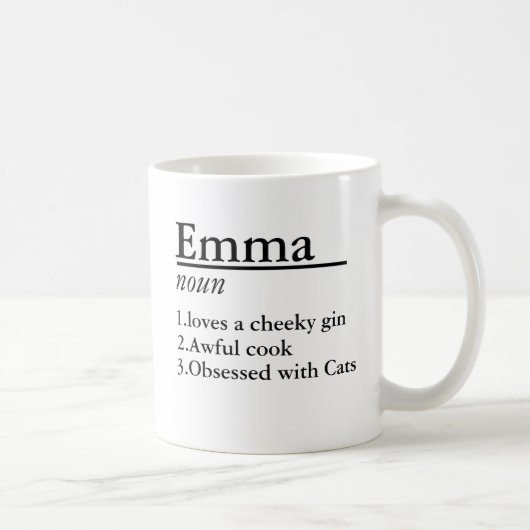 Personalisiert Kaffeetasse (Rechts)