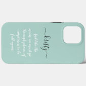 Personalisiert, kalligraphischer Name, Pastellfarb Case-Mate iPhone Hülle (Rückseite (Horizontal))