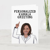 Personalisiert Kamala Greeting Karte (Vorderseite)