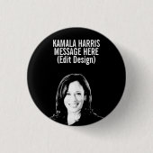 Personalisiert Kamala Harris Button (Vorderseite)