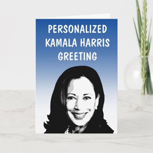 Personalisiert Kamala Harris Grußkarte Karte (Vorderseite)