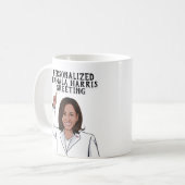 Personalisiert Kamala Harris Kaffeetasse (Vorderseite Links)