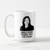 Personalisiert Kamala Harris Kaffeetasse (Links)
