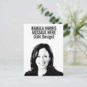 Personalisiert Kamala Harris Postkarte (Stehend Vorderseite)