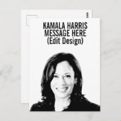 Personalisiert Kamala Harris Postkarte (Vorne/Hinten)