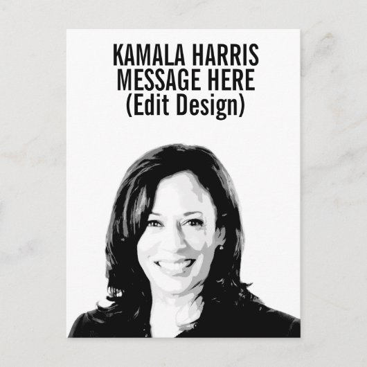 Personalisiert Kamala Harris Postkarte (Vorderseite)
