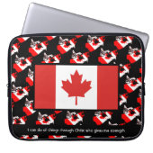 Personalisiert KANADA FLAG Laptopschutzhülle (Vorderseite)