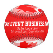 Personalisiert kanadisch baseball (Rückseite)