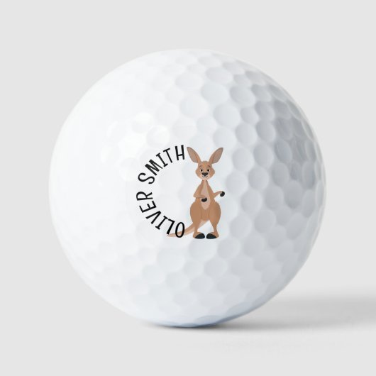 Personalisiert Kangaroo Golfball (Vorderseite)