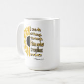 Personalisiert kann ich alles machen Sonnenblumen  Kaffeetasse (Vorderseite Links)