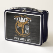 Personalisiert Karate Lunchbox (Vorderseite)