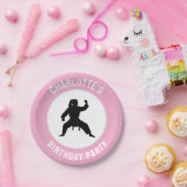 Personalisiert Karate / Taekwondo / Judo Geburtsta Pappteller (Party)