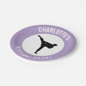 Personalisiert Karate / Taekwondo / Judo Geburtsta Pappteller (Schrägansicht)