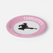 Personalisiert Karate / Taekwondo / Judo Geburtsta Pappteller (Schrägansicht)