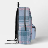 Personalisiert Kariert Bedruckter Rucksack (Links)