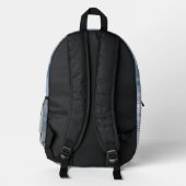 Personalisiert Kariert Bedruckter Rucksack (Rückseite)