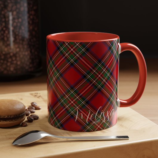 Personalisiert Kariert Red Green Clan Stewart Tart Tasse