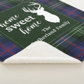 Personalisiert Kariert Sweet Zuhause Sutherland Ta Sherpadecke (3/4)