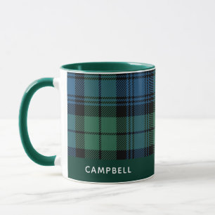 Personalisiert Karierter Clan Campbell Tartan Kaff Tasse