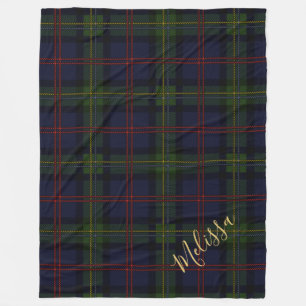 Personalisiert Karierter Clan Malcolm Tartan Fleecedecke