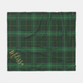 Personalisiert Karierter Clan Walsh Tartan Fleecedecke (Vorderseite (Horizontal))
