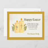Personalisiert-katholische Ostersaison Postkarte (Vorne/Hinten)