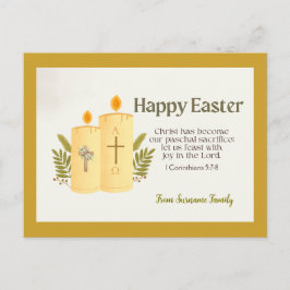 Personalisiert-katholische Ostersaison Postkarte