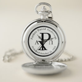 Personalisiert katholische Priesterordinierung Taschenuhr