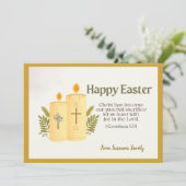Personalisiert-katholischer Ostern Feiertagskarte (Stehend Vorderseite)