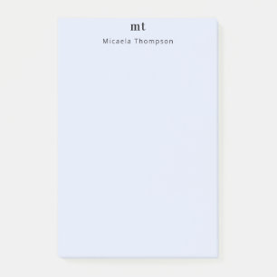 Personalisiert kaum Lila + Initialen Post-it Klebezettel