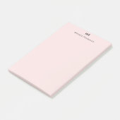 Personalisiert Kaum Rose + Erste Schritte Post-it Klebezettel (angewinkelt)
