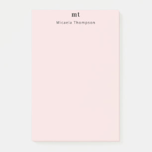 Personalisiert Kaum Rose + Erste Schritte Post-it Klebezettel